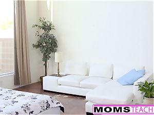 MomsTeachSex - hot Step-Mom And teenager Get filthy facial cumshot