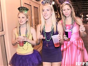 Mardi Gras means super-fucking-hot fucking for these girls
