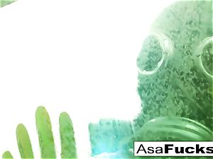 Asa's Zombie anal internal cumshot