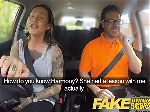 fake Driving school Advanced super-naughty lesson in internal ejaculation