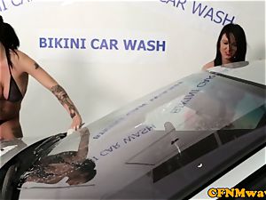 bikini carwash cfnm women